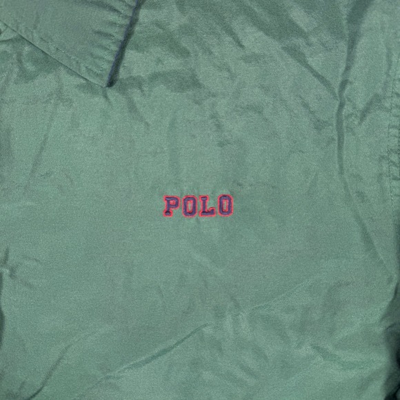 Vintage Polo Ralph Lauren Jacket Size XL Collegiate Spellout Logo Coaches 90s - Picture 2 of 9